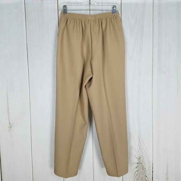 Alfred Dunner Tan Grandma Coastal Straight Leg Pants - Picture 3 of 10